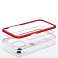 Clear 3in1 Case for iPhone 13 mini Gel Case with Frame Red image 4