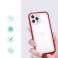 Clear 3in1 Case pour iPhone 12 Pro Max Gel Cover avec cadre rouge photo 1