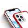 Прозрачный чехол 3в1 для iPhone 12 Pro Max Гель Чехол с рамкой красного цвета изображение 3