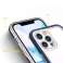 Custodia trasparente 3 in 1 per iPhone 12 Pro Max Cover in gel con cornice blu foto 3