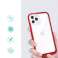 Clear 3in1 Case for iPhone 11 Pro Max Gel Cover with Frame Red image 1