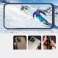 Klare 3in1 Hülle für iPhone 11 Pro Max Gel Cover mit Rahmen Blau Bild 2