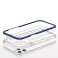 Прозрачен калъф 3в1 за iPhone 11 Pro Max гел капак с рамка синьо картина 4