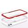 Clear 3in1 Case for iPhone 11 Gel Case with Frame Red image 4