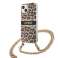 Guess GUHCP13SKBCLE iPhone 13 mini 5,4" Leopard hardcase Gold Strap image 1