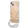 Guess GUHCP13MHFLSD iPhone 13 6,1" gold/gold hardcase Flower Strap image 1