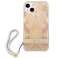 Guess GUHCP13MHFLSD iPhone 13 6,1" gold/gold hardcase Flower Strap image 2