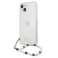 Uzminiet GUHCP13MKPSWH iPhone 13 6,1" caurspīdīgu cieto burtu Baltā pērle attēls 1