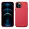 iCarer Case Leather Natural Leather Case Case voor iPhone 12 Pro foto 1