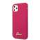Guess GUHCN65LSLMGRE iPhone 11 Pro Max Red/Burgundy Sil Hard Case image 1