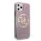 Guess GUHCN65PCUGLPI iPhone 11 Pro Max różowy/pink hard case 4G Circle zdjęcie 4