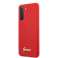 Guess GUHCS21MLSLMGRE S21+ G996 red/red hardcase Silicone Script image 1
