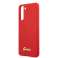 Guess GUHCS21MLSLMGRE S21+ G996 red/red hardcase Silicone Script image 5