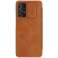 Nillkin Qin кожаная кобура Чехол Samsung Galaxy A73 коричневый изображение 1