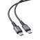 Acefast USB Type-C - USB Type-C kábel 1.2m, 60W (20V/3A) šedá (C1-03 de fotka 1