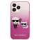 Karlas Lagerfeldas KLHCP13XTGKCP iPhone 13 Pro Max 6,7 colio kietas dėklas rožinis/pi nuotrauka 2