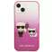 Karl Lagerfeld KLHCP13MTGKCP iPhone 13 6,1" hardcase rozā/rozā Gradi attēls 2