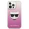 Карл Лагерфельд KLHCP13XCTRP iPhone 13 Pro Max 6,7" жорсткий корпус рожевий/шпильковий зображення 2