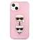 Karl Lagerfeld KLHCP13MKCTUGLP iPhone 13 6,1" rausvos / rožinės spalvos kietas dėklas Gli nuotrauka 2