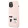 Карл Лагерфельд KLHCP13SSSKCI iPhone 13 mini 5,4" жесткий корпус светло-розовый изображение 1