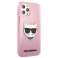 Karl Lagerfeld KLHCP12LCHTUGLP iPhone 12 Pro Max 6,7" rožinė / rožinė kieta spalva nuotrauka 3