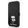 Karl Lagerfeld KLFLBKP12SIKMSBK iPhone 12 mini 5,4" melna/melna grāmata attēls 1