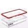 Clear 3in1 case for Samsung Galaxy A73 gel cover with frame red image 4