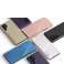 Clear View Case Flip Case Samsung Galaxy S22 Ultra vaaleanpunainen kuva 3