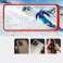 Klart 3-i-1-deksel til Samsung Galaxy S22 geldeksel med rammerød bilde 2