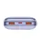 Powerbank Baseus Bipow Pro 20000mAh 22.5W Mor USB Tipi Kablo ile fotoğraf 1