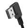 USB til USB-C-kabel, Mcdodo CA-7310, vinklet, 1.8m (svart) bilde 1