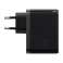 Baseus GaN5 Pro Stenski polnilnik, USB-C + USB, 100W + kabel (črn) fotografija 2