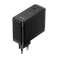 Baseus GaN5 Pro Stenski polnilnik, USB-C + USB, 100W + kabel (črn) fotografija 3