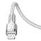 USB-C кабел за Lightning Baseus Cafule, PD, 20W, 2m (бял) картина 4