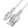 USB kabelis Lightning Baseus Cafule, 2.4A, 1m (balts) attēls 3