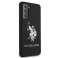 Telefono dėklas JAV Polo silikoninis logotipas, skirtas Samsung Galaxy S21 juoda / blah nuotrauka 3