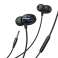 Vipfan M10 in-ear wired headphones, 3.5mm jack (black) image 3