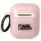 Karl Lagerfeld Capa protetora para fones de ouvido para Airpods 1/2 capa rosa/ foto 1