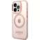 Telefono dėklas Guess skirtas iPhone 14 Pro Max 6,7 colio rausvos / rožinės spalvos kietas dėklas nuotrauka 1
