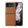 Dux Ducis Benetke Case Samsung Galaxy Z Flip 4 usnje pokrov rjava fotografija 1