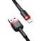 2m Baseus Keviar USB Lightning kabelis iPhone iPad iPod 1.5A Black-c attēls 3