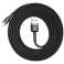 Baseus Keviar USB Lightning 2m Cable para iPhone iPad iPod 1.5A Negro fotografía 4