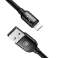 Baseus 3in1 iPhone micro USB USB-C 3.5A Tres cable primario 120cm fotografía 3
