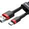 Baseus Kabel USB-C 3A 1M rot schwarz Bild 1
