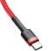 Kabelis 2m Baseus Cafule 2x USB-C QC 3A PD sarkans attēls 3