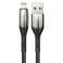 Baseus Horizontales LED Apple Lightning USB-Kabel 200cm Schwarz Bild 1