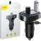 Baseus Autolader Bluetooth FM Zender MP3 T-Typed zwart foto 1