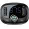 Baseus Autolader Bluetooth FM Zender MP3 T-Typed zwart foto 4