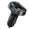 Baseus Autolader Bluetooth FM Zender MP3 T-Typed zwart foto 5
