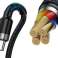 Baseus-kabel Cafule HW QC USB-C Type C 40W 5A 1M grå svart bilde 6